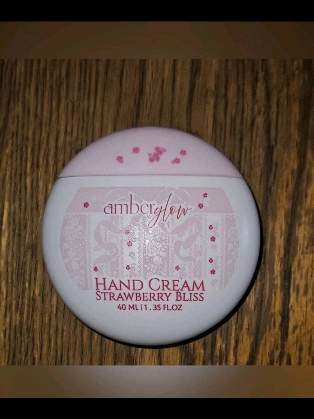 Amber Glow Strawberry Bliss Hand Cream - 1.35fl Oz BNIB
